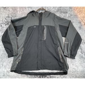 Columbia XCO L Men’s Waterproof Windbreaker Shell Jacket Gray Black WM3064